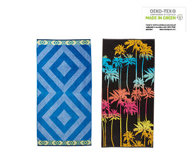 Velour Jacquard Beach Towel