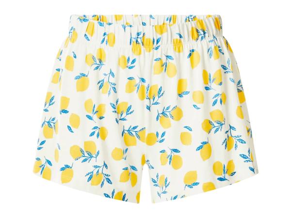 Ladies' Short Pyjamas With Lemon Pattern