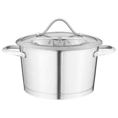 Gryde med glaslåg