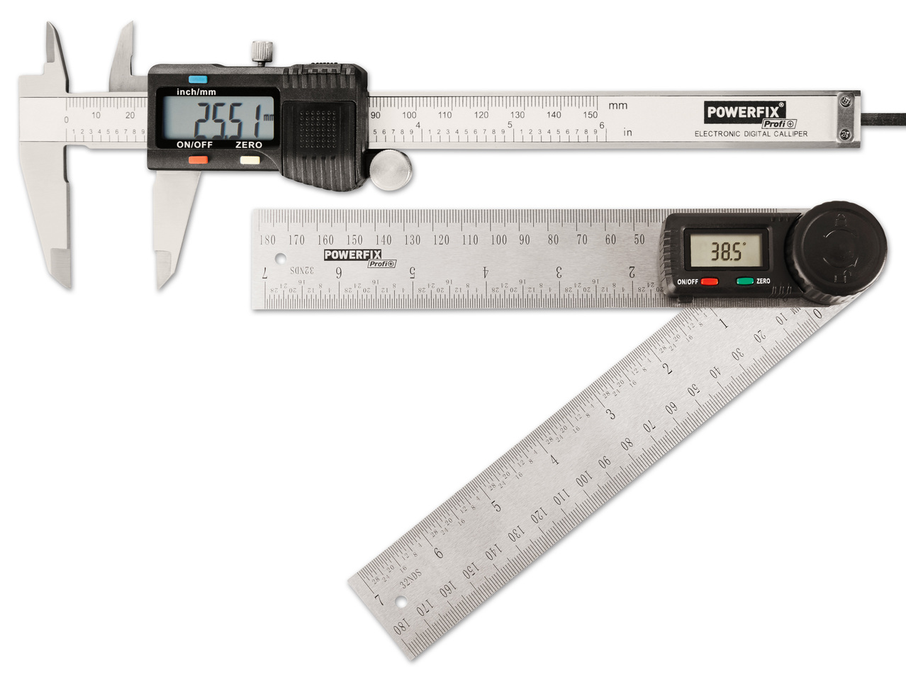 POWERFIX(R)PROFI+ Digitaler Messschieber/Winkelmesser