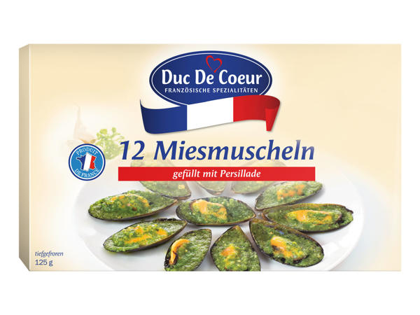 DUC DE COEUR Gefüllte Muscheln