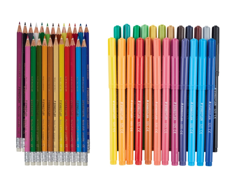 STAEDTLER(R) Fibre-Tip Pens/ Erasable Coloured Pencils