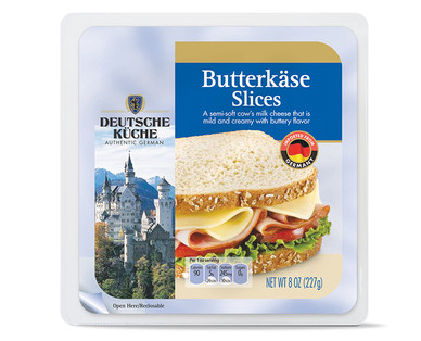 Deutsche Küche Butterkäse Slices or Wedges