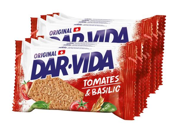 Crackers tomate et basilic DAR-VIDA, pack de 2