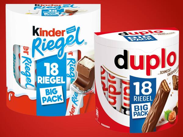 Duplo oder Kinder Riegel 18er