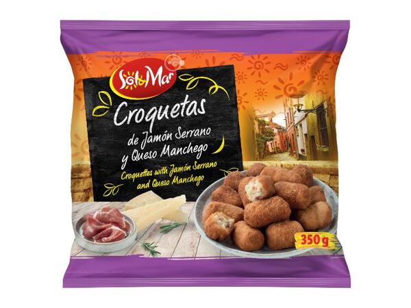 Croquettes with Jamón Serrano and Queso Manchego