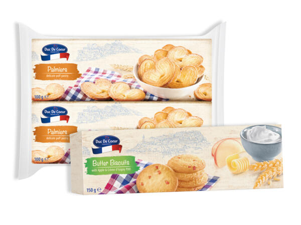 Smördegskakor, kex med äpple