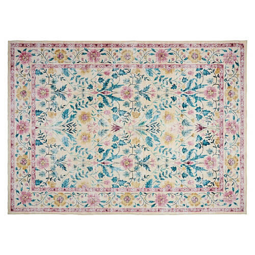 6' X 9' Crystal Print Area Rug - Navy Floral