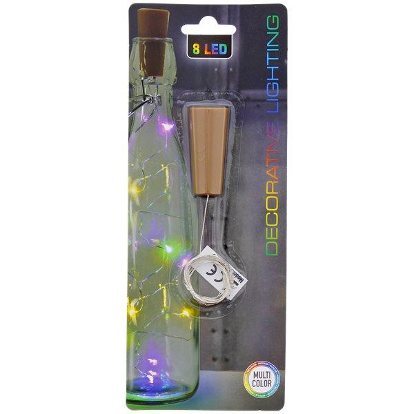 Bouchon de bouteille avec guirlande lumineuse