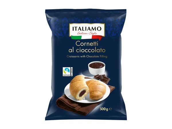 Croissants with Chocolate Filling