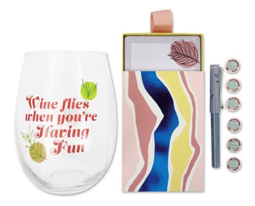Crofton 
 Giant Stemless Wine Glass Gift Set