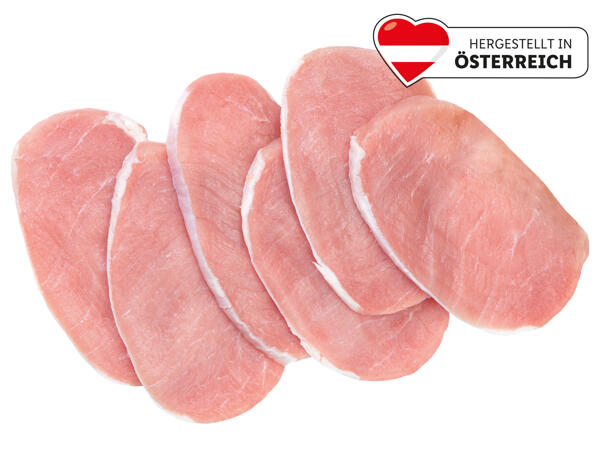 Frische Minutensteaks vom Schwein