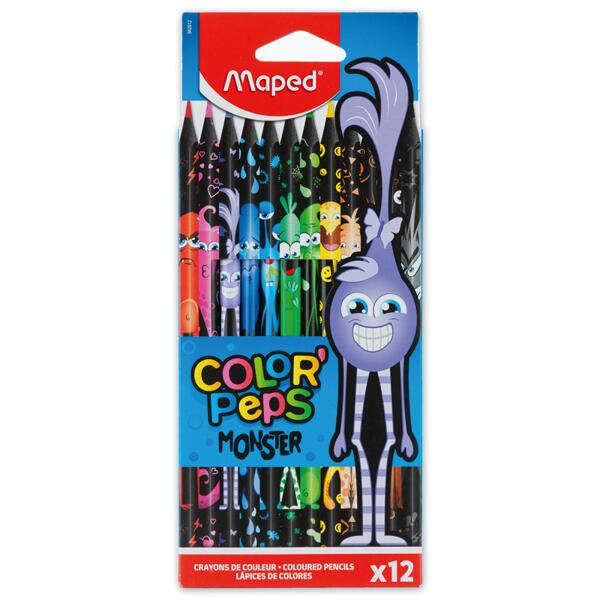 Buntstifte COLOR' PEPS Black Monster 12er-Set