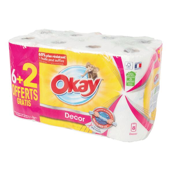 OKAY(R) 				Essuie-tout, 8 pcs
