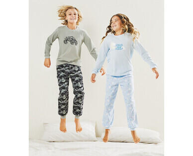 Children's Knit Flannelette PJ Set - Sizes 8-14