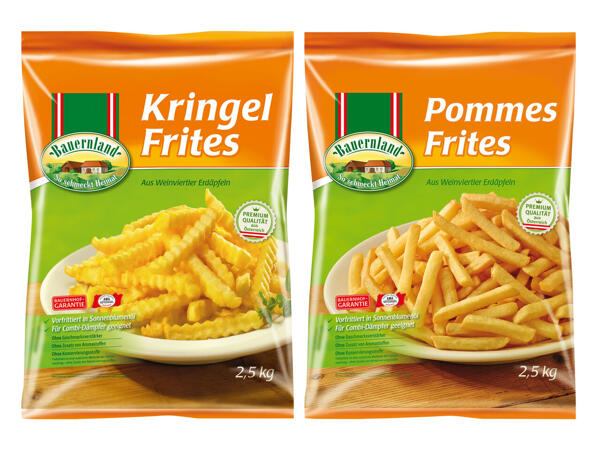Pommes oder Kringel Frites