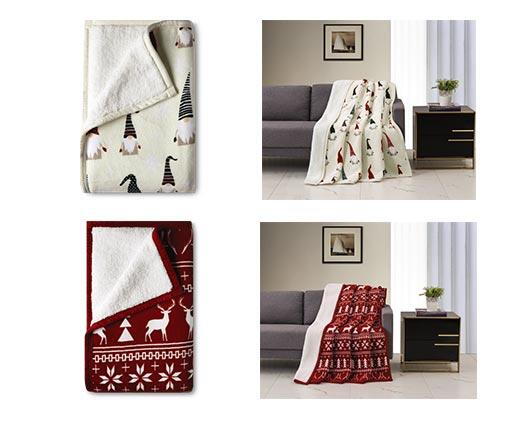Huntington Home 
 50" x 60" Velvet Plush Sherpa Throw