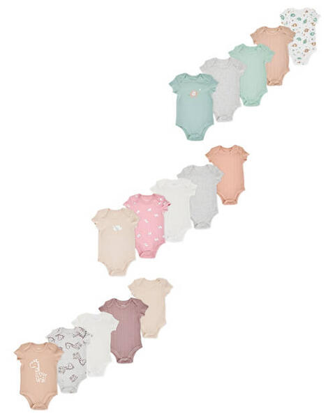 5 Pack Shortsleeve Bodysuits