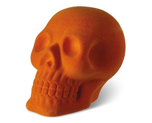 Huntington Home Flocked Skull