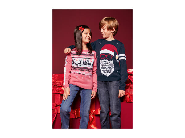 Pepperts Kids' Light-Up Christmas Jumper