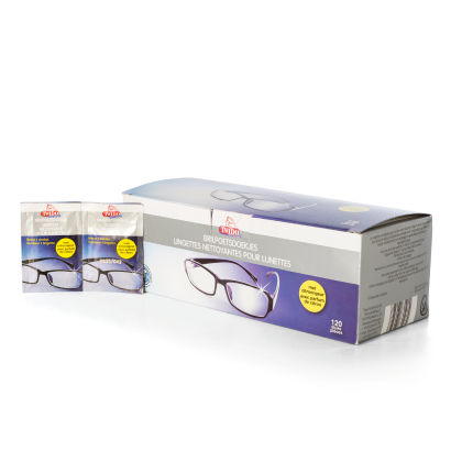 Lingettes pour lunettes, 120 pcs