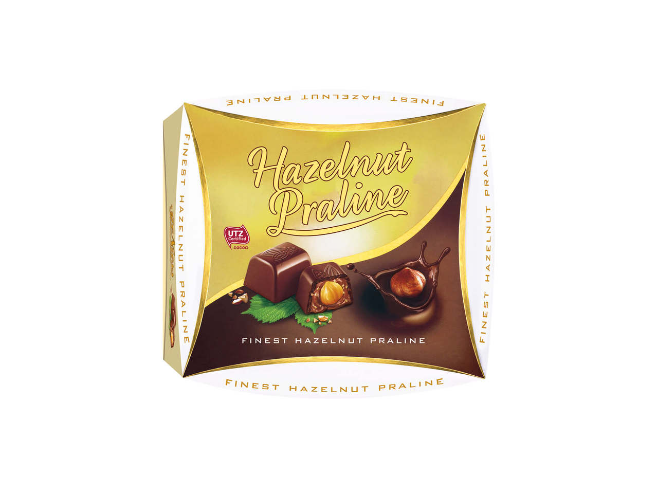 Dessertchokolader med hasselnøddefyld