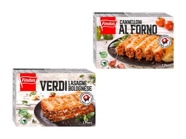 Lasagne/Cannelloni Findus (valable uniquement en Suisse alémanique et en Suisse romande)