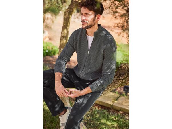 Men's Zip-Up Cardigan