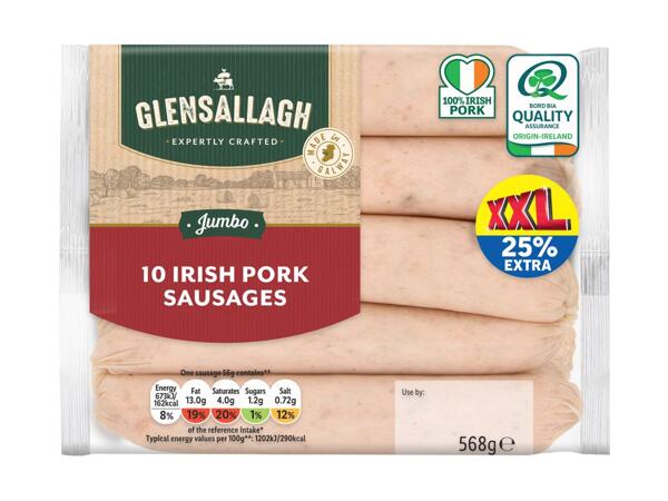 XXL 10 Jumbo Pork Sausages