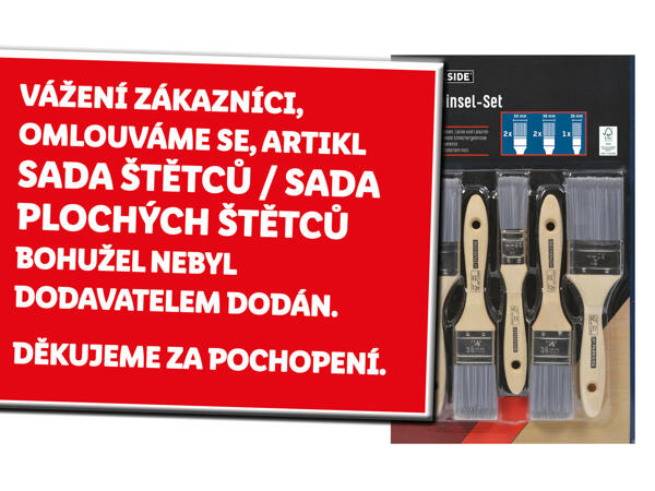 SADA ŠTĚTCŮ / SADA PLOCHÝCH ŠTĚTCŮ