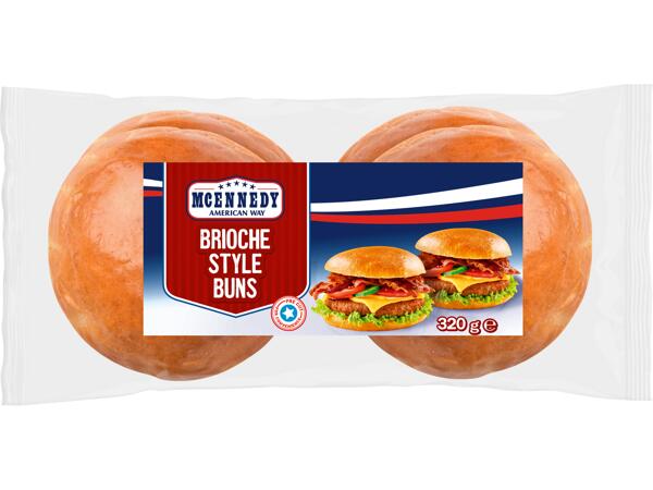 Briochehamburgerbröd