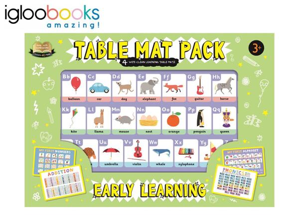 Igloo Books Table Mat Learning Pack - Early Learning