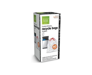Easy Home Dual Trash/Recycle 8-Gallon Liners