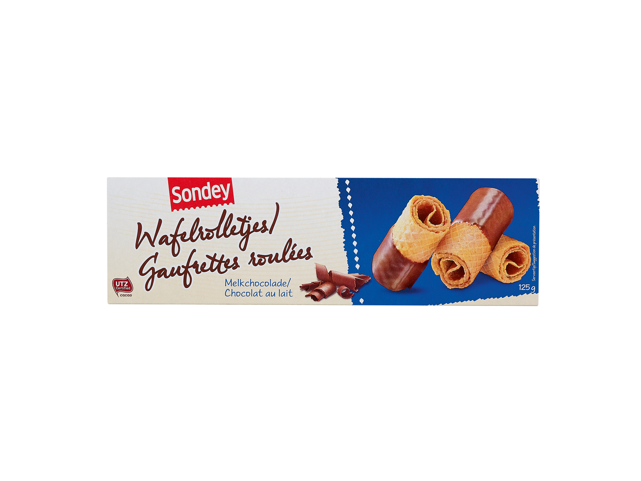 Gaufrettes roulées au chocolat