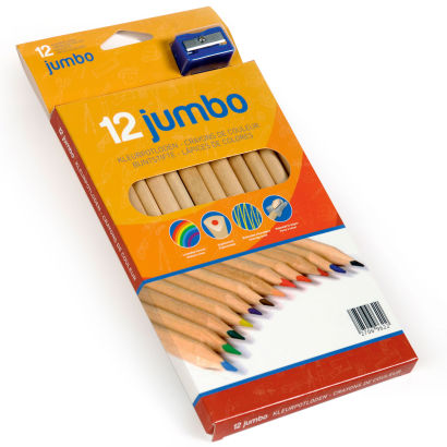 Crayons de couleur, 12 pcs