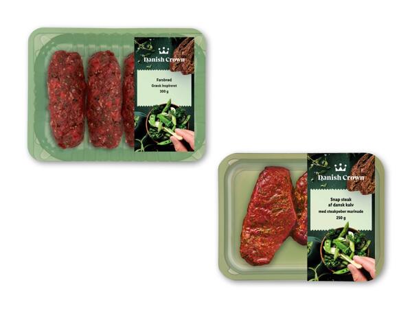 Græsk-inspireret farsbrød eller snap steak
