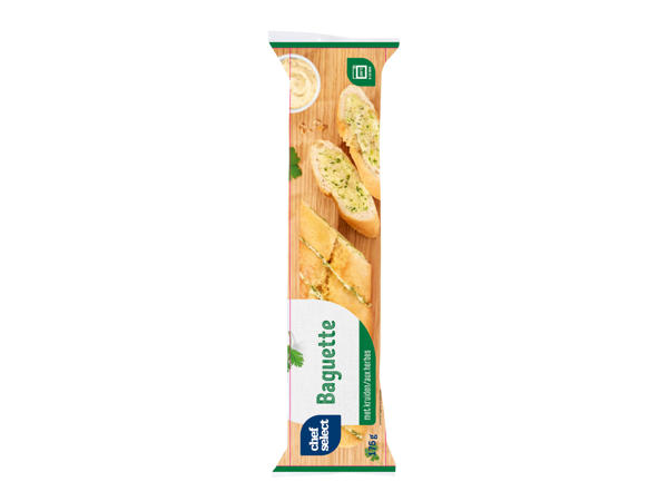 Kräuter- oder Knoblauchbaguette