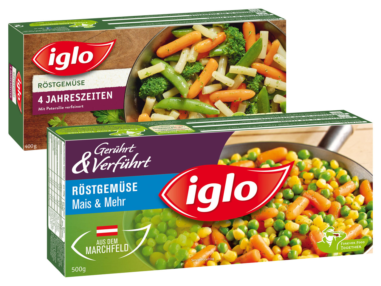 IGLO Röstgemüse/Gemüse à la Crème