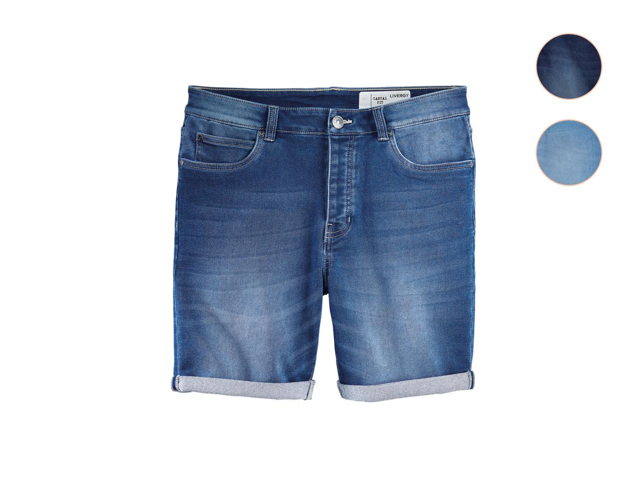 Livergy Men's Denim Jogger Shorts1