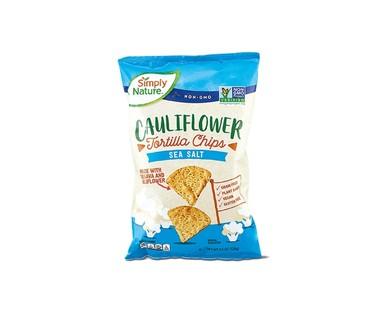 Simply Nature Sea Salt or Nacho Cauliflower Tortilla Chips