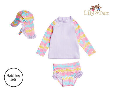 Infant Swimsuit and Hat Set