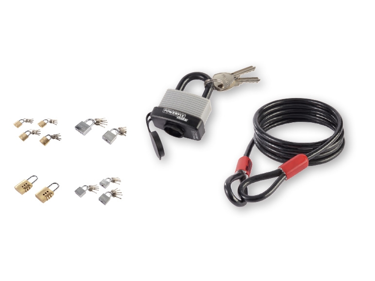 POWERFIX(R) Assorted Padlocks/Multipurpose Steel Cable