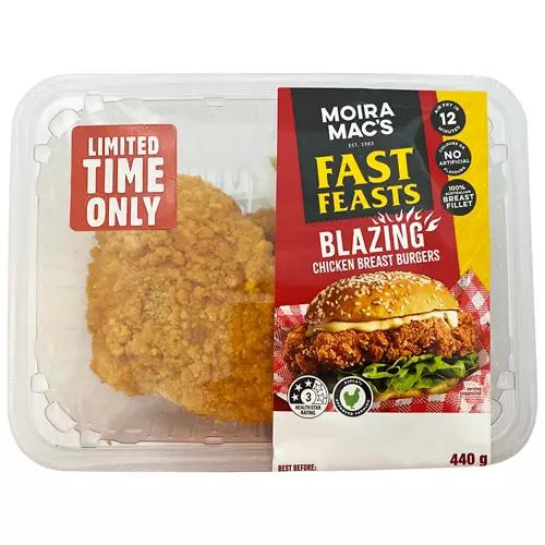 Blazing RSPCA Approved Chicken Burgers 440g