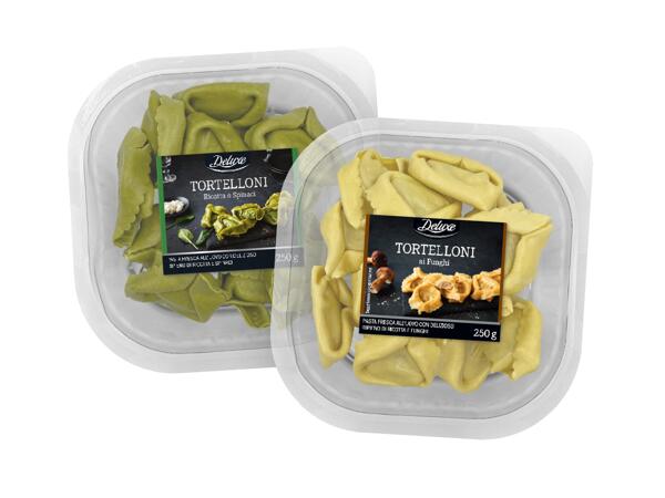 Tortelloni with Ricotta Cheese and Spinach or with Mushrooms