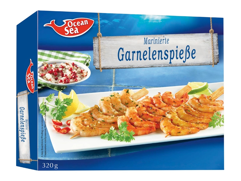 OCEAN SEA Marinierte Garnelenspieße