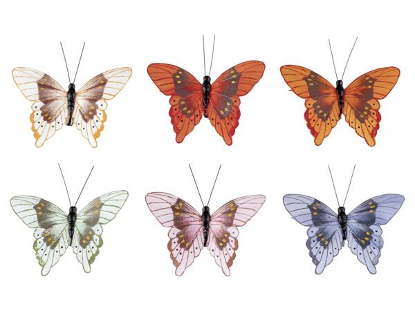 Decorative clips, 6 pieces
