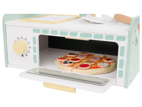 Dřevěný zmrzlinářský vozík / pec na pizzu