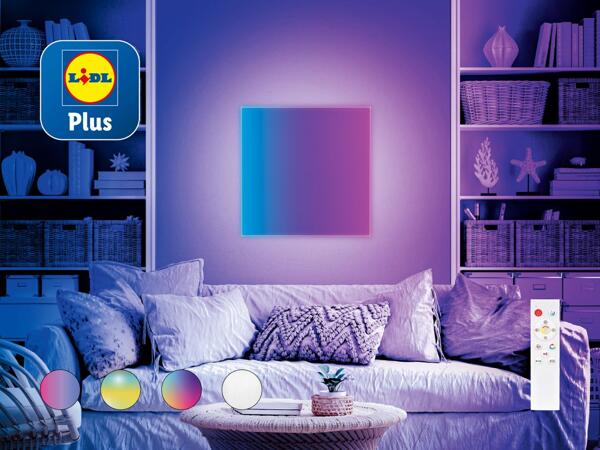 Panneau lumineux à LED avec effets de couleurs fluides (action valable uniquement en Suisse alémanique)