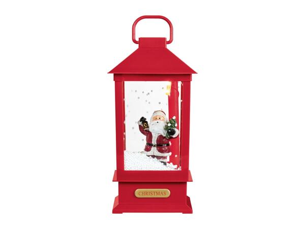 Livarno Home Red LED Musical Snowing Lantern