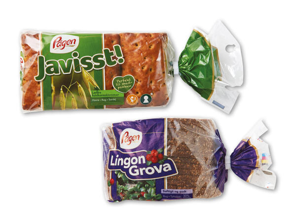 Pågen Javisst eller Lingon Grova